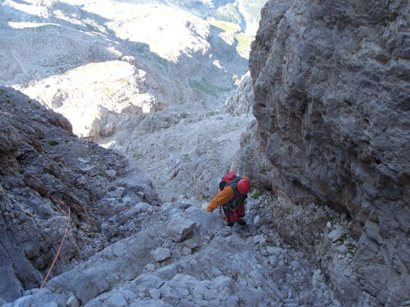 Cima Brenta - Verso la fine della rampa