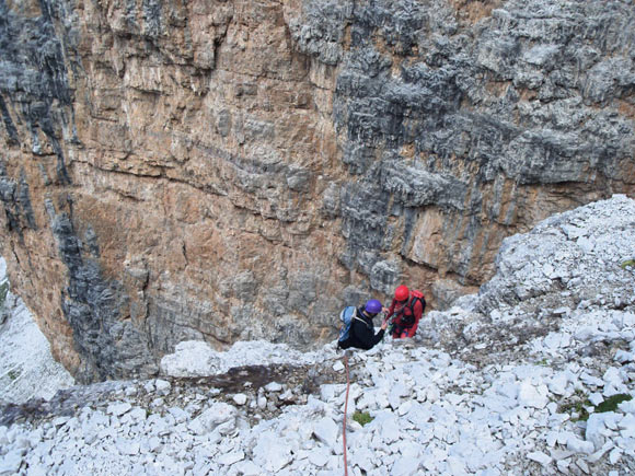 Cima Brenta - Uscita della rampa