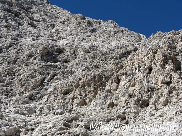 Cima di Campido - Il canale di accesso alla cresta