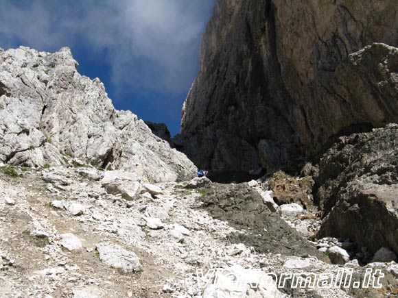Cima di Campido - Lungo il canalone