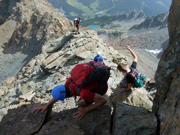 Cima del Duca - In discesa