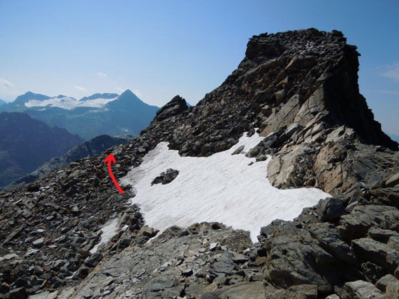 Cima di Caspoggio - In discesa sulla cresta