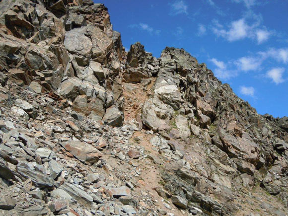 Cima di Caspoggio - Il canalino