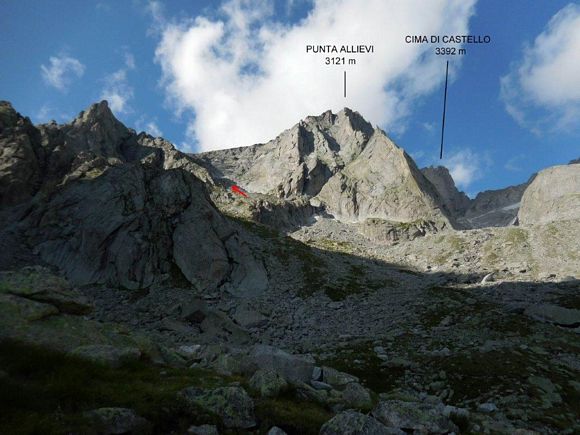 Cima di Castello - Immagine ripresa poco sopra il rifugio