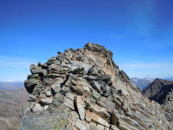 Cima di Lago - Sulla cresta fra l'anticima e la vetta