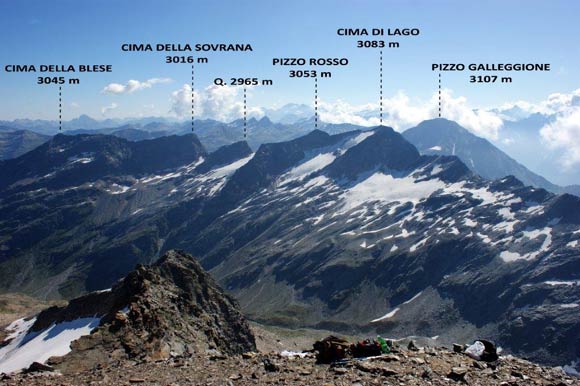 cimadilago - La Cima di Lago da WNW, dal Pizzo Stella