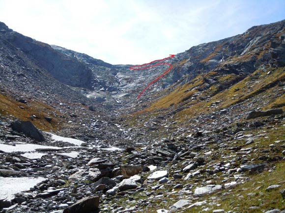 cimadilago - Nella Val da Lgh, al centro il Passo di Madris (Bocchetta da Lgh sulla CNS)