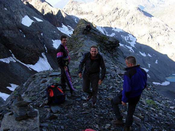 Cima di Piazzi dalla Val Verva - Sul terrazzo sopra la fascia rocciosa