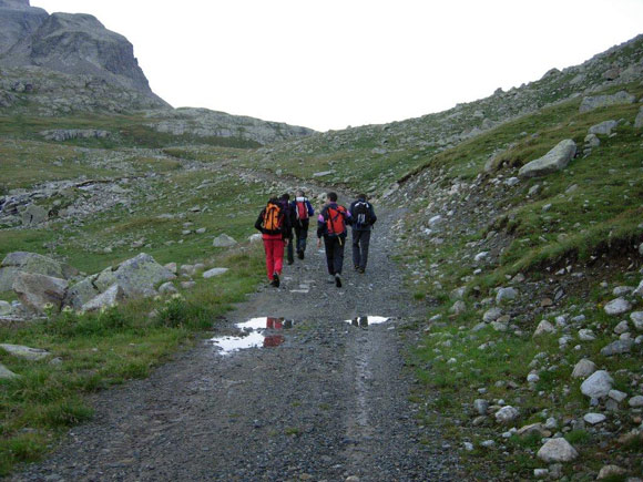 Cima di Piazzi dalla Val Verva - Sulla stradina che conduce al Passo di Verva