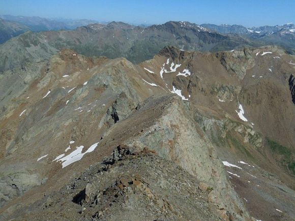 Cima di Pietra Rossa - In discesa 