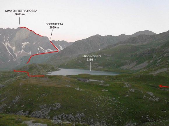 Cima di Pietra Rossa - Immagine ripresa al parcheggio