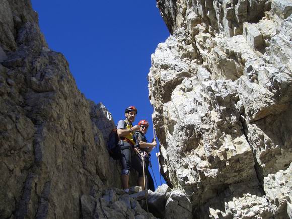 Cima Grande di Lavaredo - Prima forcelletta