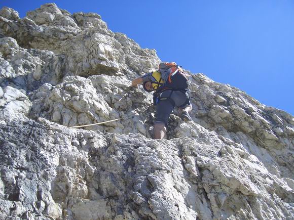 Cima Grande di Lavaredo - A met parete