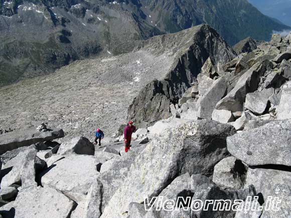 Cima Plem - Percorso fra i blocchi sopra il Passo Cristallo