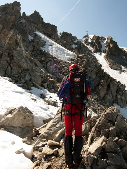 Cima di Salimmo - Sotto la cresta verso la cima