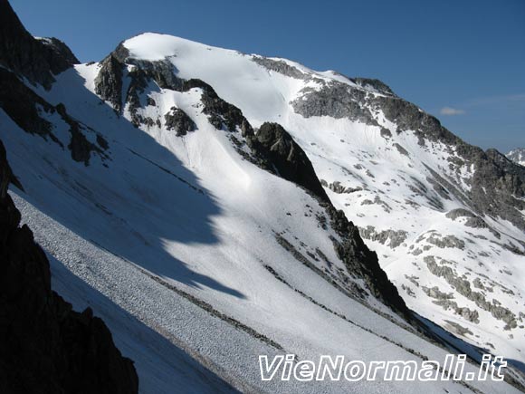 Cima di Salimmo - Cima Calotta vista dalla Bocchetta di Valbione