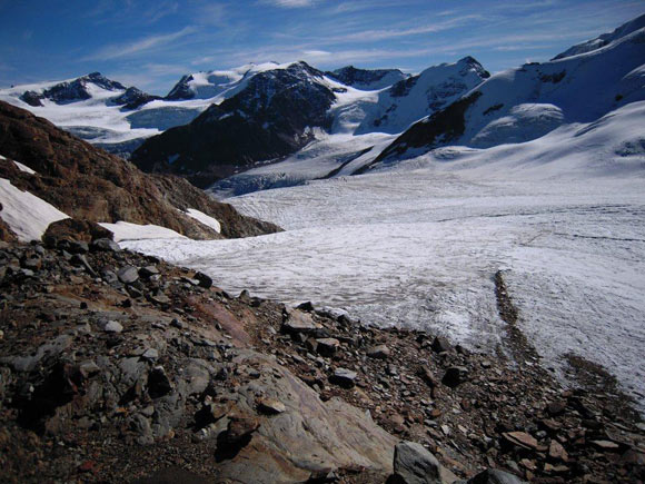 Cima San Giacomo - Inizia il Ghiacciaio dei Forni