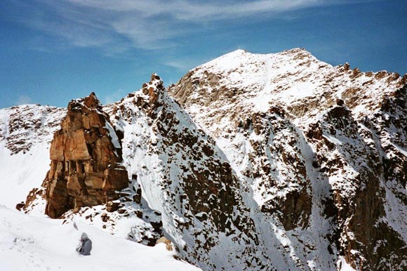 Cima Vertana (da NE e ver. S) - La Cima Vertana dal Passo dell'Angelo