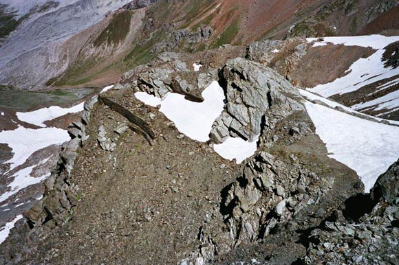 Cime dei Forni - Sulla cresta della quota 3119