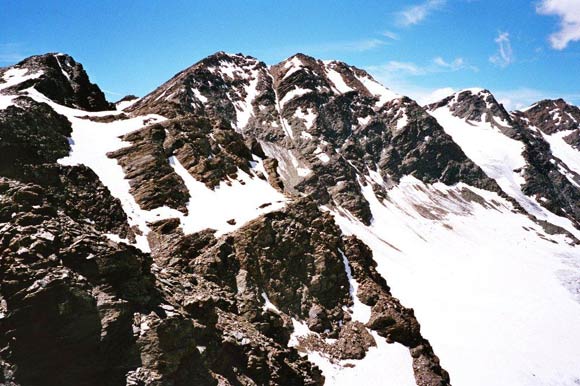 Cime dei Forni - Dal Passo di Zebr Nord. A sinistra la quota 3119 e le Cime dei Forni