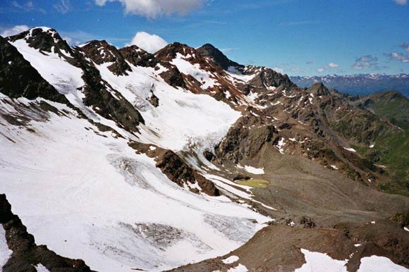 Cime dei Forni - Dal Passo di Zebr Nord. Le Cime dei Forni, la Cima della Manzina e il Monte Confinale