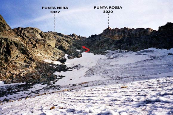 Pizzo Suretta (cresta NNE) - Sul Ghiacciaio di Suretta S