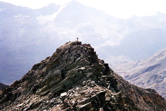 Pizzo Suretta (cresta NNE) - Verso la Punta Adami