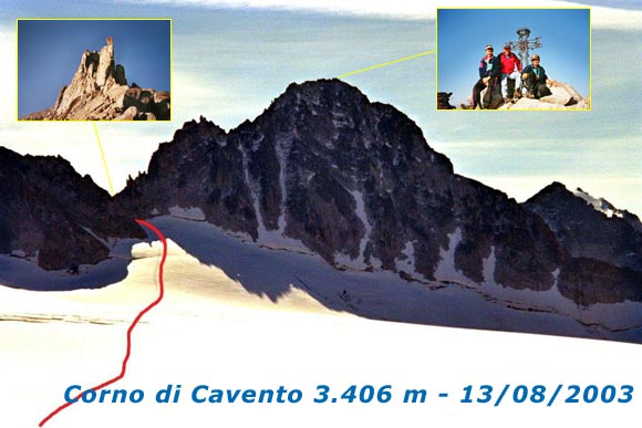 Corno di Cavento - Il Corno di Cavento da NW