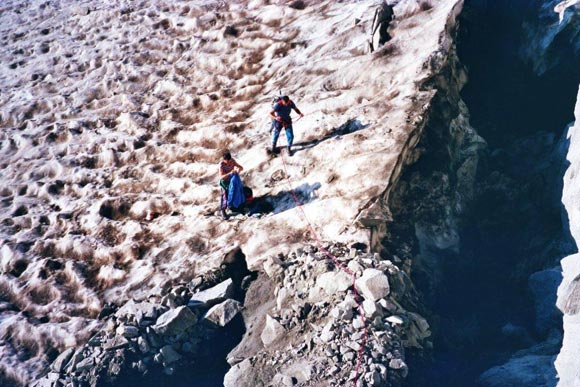 Corno di Cavento (trav.) - In discesa dal versante opposto del Passo di Cavento