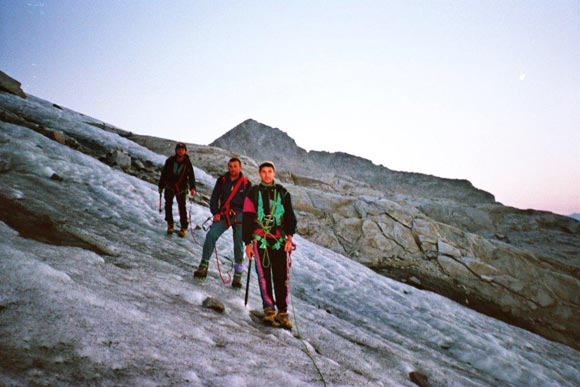 Corno di Cavento - Poco sotto il Passo della Lobbia Alta, il mattino successivo