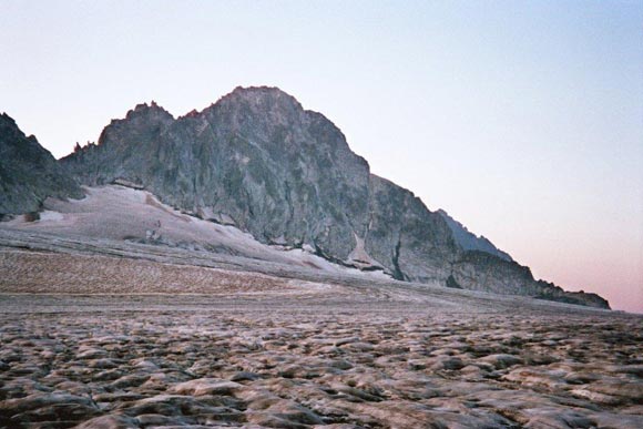 Corno di Cavento (trav.) - Sul ghiacciaio