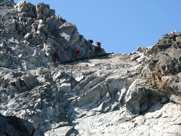 Corno di Lago Scuro - Rampa rocciosa sotto la cima