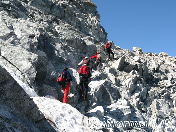 Corno di Lago Scuro - Tratto sotto la cima