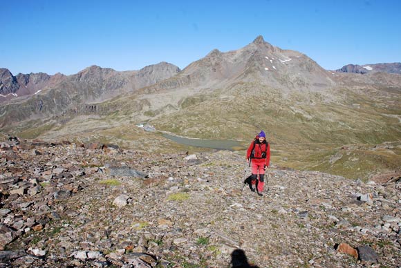 Corno dei Tre Signori - Risalendo le morene dal Passo Gavia