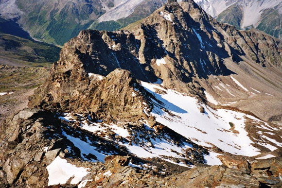 Croda di Cengles - Inizia la discesa