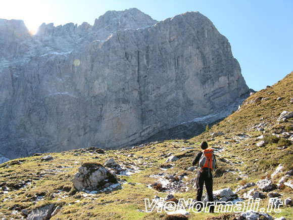 Monte Ferrante - Vista sulla parete nord della Presolana