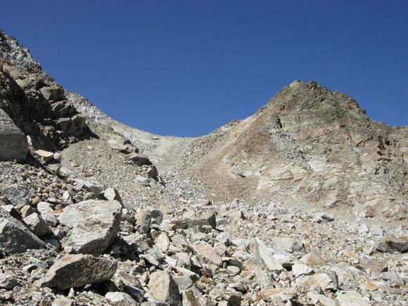 Flàela-Wisshorn, cresta NE - Verso la sella