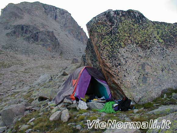 granparadiso - Punto di bivacco in vista della salita