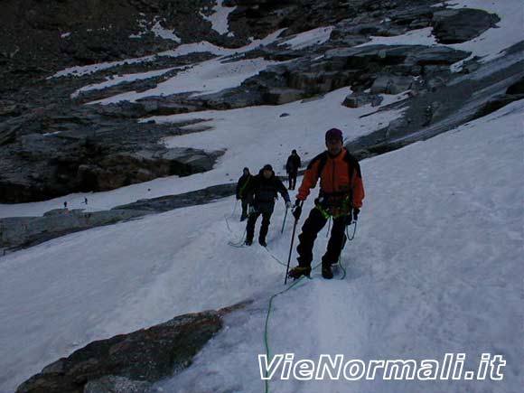 Gran Paradiso - Inizio del ghiacciaio