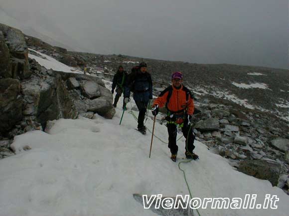 granparadiso - Tratto intermedio ormai scoperto dal ghiaccio