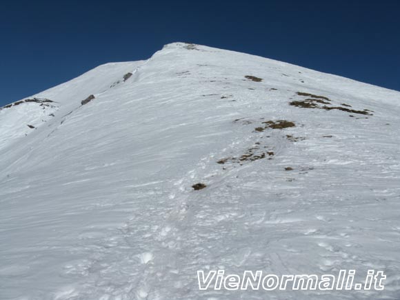 Cima di Grem - Verso l'antecima di accesso alla cresta