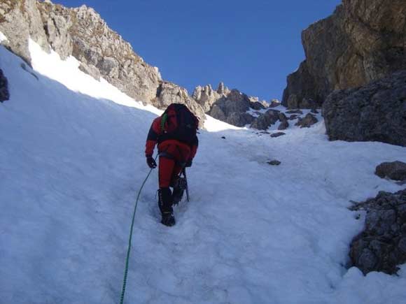 Grigna Meridionale - Canalone Caimi - Parte intermedia del canalone