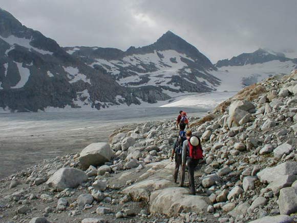 Lobbia Alta - Inizio del ghiacciaio del Mandrone