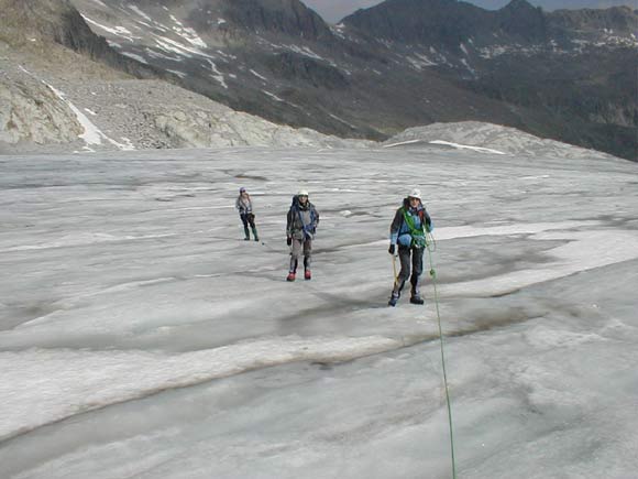 lobbiaalta - Parte centrale del ghiacciaio