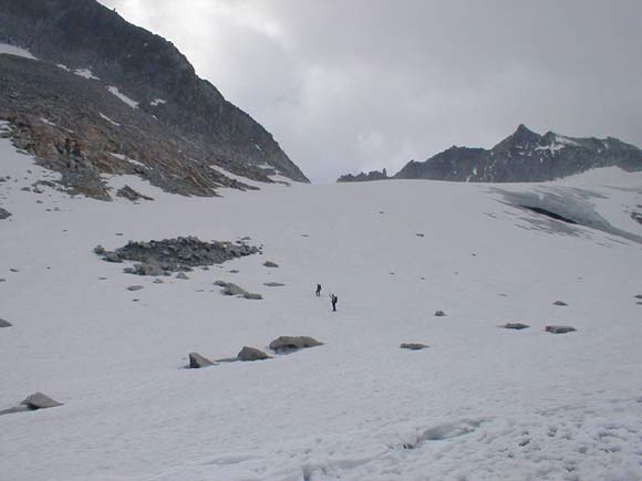 Lobbia Alta - Tratto in salita lungo il ghiacciaio