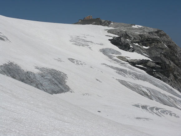 Madaccio di dentro - Cima Tuckett - Rif. Livrio e il ghiacciaio disceso