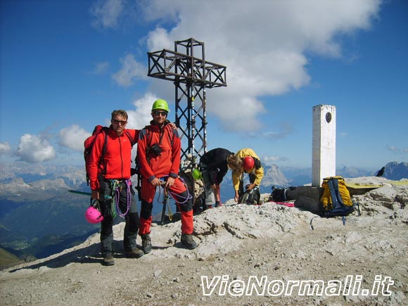 Marmolada - Punta Penia (cresta W) - In cima