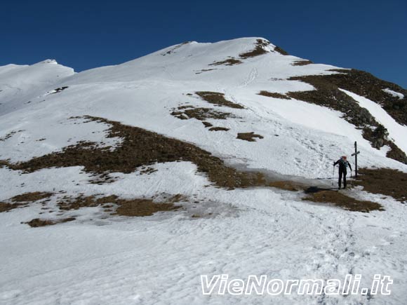 Monte Baldo - Coal Santo - La cresta di discesa da Cima Chiergo