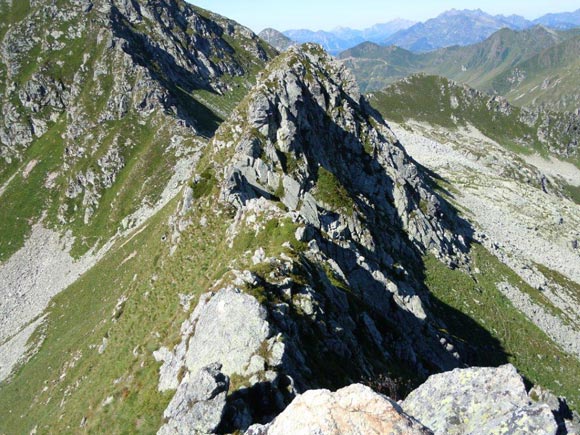 Monte Cadelle - Il primo tratto aereo appena superato