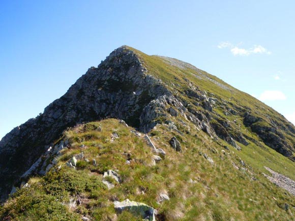 Monte Cadelle - Sulla cresta erbosa